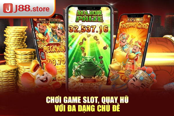 Chơi game slot, quay hũ với đa dạng chủ đề